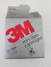 3M DC 100A Mini Data Cartridges New Box of 5 sealed .67 Mbytes picture
