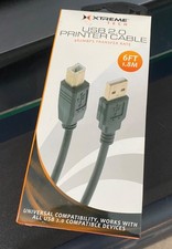 Xtreme Tech USB 2.0 Printer Cable 6FT 1.8M 480Mbps Transfer Rate For All USB 2.0 picture