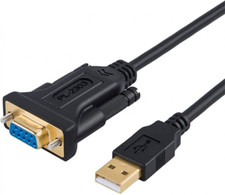 USB to RS232 Adapter with PL2303 Chipset, CableCreation 6.6ft 6.6ft/2M, Black picture