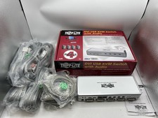 Tripp-Lite 4-Port USB2.0 / DVI USB KVM SEITCH WITH AUDIO B004-DUA4-K-R FREE S/H picture