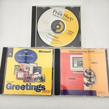 Pc CD-ROM Broderbund Print Shop Microsoft Greetings 2000 Kodak Digital Lot picture
