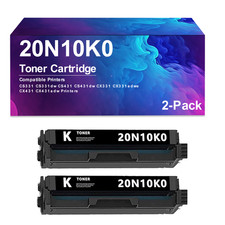 2 Pack 20N10K0 Black Toner Cartridge  Compatible for CS331 CS331dw CS431 CS431dw picture