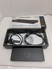 VisionTek VT4000 Dual Display 4K Docking Station 901005. No Power Cord.  picture