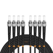 Jeirdus 100Meters 328Ft Outdoor Armored 4 Core 9/125 Sm Fiber Optic Cable picture