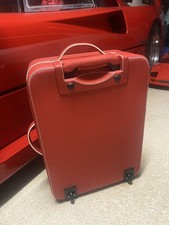Ferrari 488 Spider Genuine Leather Carry Case Suitcase Not For Sale Red Unused picture