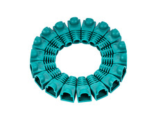 400 pcs Boot Cap Cover for RJ45 Network Connectors Cat5 Cat6 Cat5e Cable Green picture