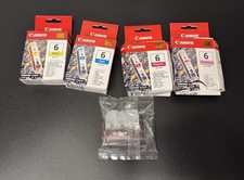Sealed Canon BCI-6 Ink Cartridges: Yellow, Cyan, 2 Magenta & Photo Magenta picture