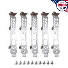 Lot of 5 pcs Full Height Bracket For HP NC523SFP QLE3242 HP 593717-B21 picture