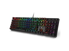 Redragon K556 RGB LED Backlit Wired Mechanical Gaming Keyboard, Aluminum Base, 1 picture