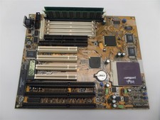 Vintage Tekram P5T30-B4 Socket 7 Motherboard w/ Pentium-S 120MHz CPU & 64MB RAM picture