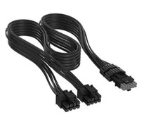 Corsair Elite Premium Type 4 Individually Sleeved 2X 8-Pin to PCIe 12V Black picture