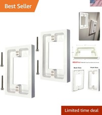 Practical 2-Pack Non-Metallic Shallow Box Extender: Quick Install, White Finish picture