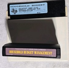 Vintage 1980's TI-99/4A Household Budget 5.25
