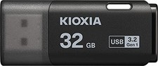 KIOXIA USB Flash Memory 32GB USB3.2 Gen1 Genuine Japanese Product Black picture
