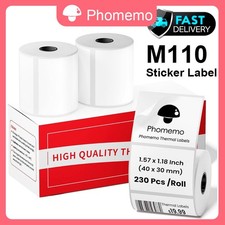 White Label Paper Self Adhesive Sticker Phomemo M100 M110 M221 Printer picture