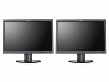 LOT 2 Lenovo LT2252PWA 22'' (1680x1050) VGA DVI DP LCD Dual MONITOR w/Stand READ picture