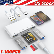 5 in 1 Memory Card Reader USB 3.0 OTG Adapter SD Card Reader For iPhone/iPad LOT picture