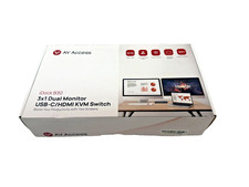 AV Access KVM Switch Dock 1 Laptop and 2 Desktop PCs, Dual 4K - iDock B30 picture