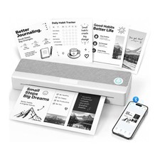 PeriPage P81 Portable Thermal Printer A4 US Letter Bluetooth Inkless Travel New picture