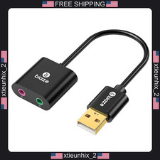 USB Sound Card Adapter for PC, Mac, PS4, PS5, Dual Audio, High-Res picture