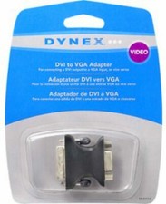 NEW Dynex DVI-A Male to VGA 15-pin Female Video Adapter DX-D1114 Convert Monitor picture