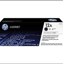 New Sealed Box Genuine OEM HP Q2612A Black Toner 12A LaserJet 1010 1012 2G29H2Gb picture
