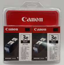 GENUINE Canon 3e Black Ink Cartridge BCI-3eBK 2 Pack NEW SEALED  picture