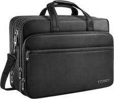 17 Inch Laptop Bag, Travel Briefcase with Organizer, Expandable Large Hybrid Bag picture