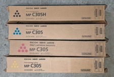 Genuine Set of 4 Ricoh MP C305 842119/20/21/22 CMYK Toner Ricoh/Savin/Lanier picture