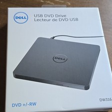 Dell DW316 Slim External USB DVD+/-RW Drive, USB-Powered, Black for PC/Laptop picture