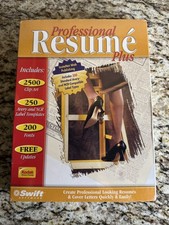 Professional Resume Plus CDR 2002 PC Cosmi Corp, FACTORY SEALED picture