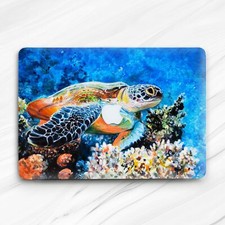 Colorful Sea Turtle Painting Ocean Hard Case For Macbook Neo Pro 16 14 Air 13 15 picture