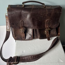 Brown Leather Briefcase for 15