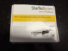 StarTech US1GC301AU2R Usb-C To Dual Gigabit Ethernet Adapter with USB port. picture