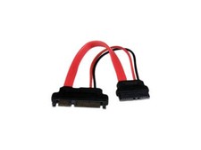 StarTech 6-Inch Slimline SATA to SATA Female/Male Adapter with Power SLSATAADAP6 picture