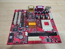 Vintage PC-Chips M810L REV 7.1 A Socket 462 Motherboard w/ IO Plate AMD UNTESTED picture