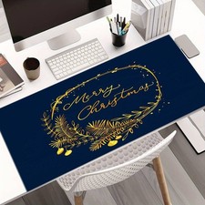 Holiday-themed Large Mouse Pad, Featuring a Merry Christmas Design with Elegan picture