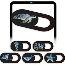 6Pcs 6 Styles Laptop Cover Ocean 0.04 Inch Ultra Thin Webcam Cover Slide for ... picture