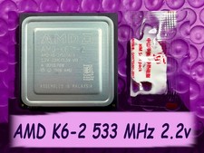 AMD K6-2 533MHz 2.2v✔️Super Socket 7 CPU✔️ Vintage✔️Gaming✔️K6-2/533AFX✔️✔️ RARE picture