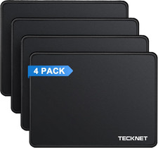 4 Pack Mouse Pad with Durable Anti-Fray Stitching, Small Mousepad | Anti-Slip Ru picture