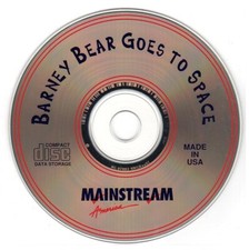 Barney Bear Goes To Space (PC-CD, 1992) for Kids - NEW CD in SLEEVE picture
