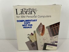 VTG Word Perfect  2.0 IBM Personal Computers Floppy Disk Software Sealed picture