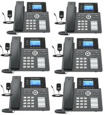 6 Grandstream GRP2604 3-Line 6 SIP Office Phone 10 Busy Field Light Power Supply picture