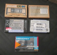 2 Maxell XL II+2 Sony ES1 90 Min+1 MemorexHBS II 76 Min new sealed picture