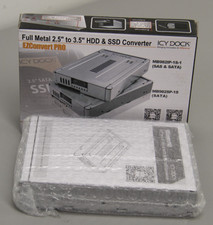 Brand New Icy Dock MB982IP-1S-1 HDD SSD Converter 2.5In To 3.5In SAS & SATA picture