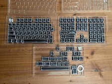 PBT Keycaps, Black and White Manga Style Keycaps Set, XVX Cherry Profile 100%. picture
