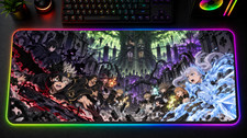 Black Clover S2 XXL RGB Mousepad Asta Yami Noelle LED Gaming Mat picture