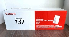 Genuine Canon 137 Black Toner Cartridge 9435B001 OEM 2400 Pages New Sealed Box picture