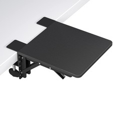 Ergonomic Desk Extender Tray with Wrist Rest | Foldable Elbow Support Clamp Arm picture