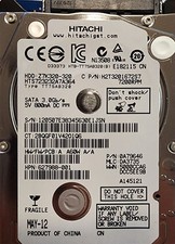 Hitachi HTS725032A9A364 2.5 in 320 GB SATA Hard Drive  - Tested picture